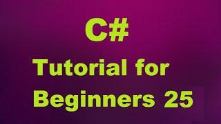 C# Tutorial for Beginners 25 - Abstract classes in C#