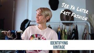 A Vintage Resellers Guide to Identifying Vintage Clothing - Ditch the Fast Fashion and Buy Vintage