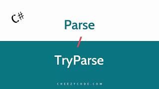 Parse TryParse In C# | Convert String To Data Types C#