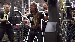 120lb Woman Squats 495lbs!! | World Record!