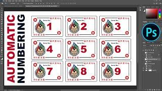 How to Create Auto Numbering for Template in Photoshop