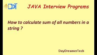 How to calculate sum of all numbers in a string