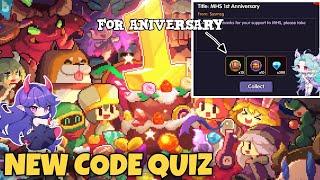 NEW CODE QUIZ FOR ANNIVERSARY! - My Heroes : SEA