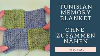 how to crochet a tunisian blanket (english sub's)