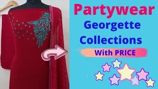 LATEST&TRENDING GEORGETTE CHURIDAR MATERIALS WITH PRICE @BLUSH FASHION/CHURIDAR MATERIALS