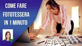 Come fare una fototessera in 1 minuto senza Photoshop - Provaci gratis!