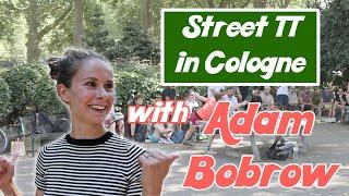 Adam Bobrow vs. Street Table Tennis Community in Cologne - Germany