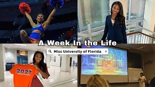 Week in the Life of Miss UF & College Cheerleader | cheering, classes start, Miss UF appearances!