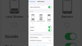 How to Turn On/Off WhatsApp Notification in iPhone  Enable/Disable WhatsApp Notification Settings