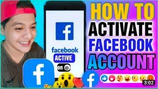 PAANO MAG ACTIVATE NG Facebook account YEAR 2023 | how to reactive ng Facebook account