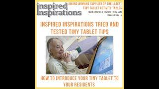 Inspired Inspirations Tiny Tablet Tips for getting the most out of your Touch Screen Activity Table