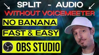 How To Separate Audio in OBS Studio WITHOUT BANANA VOICEMEETER (2023)