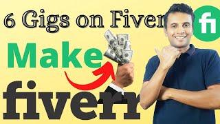 6 Easy Fiverr Gigs to Make Money Online | Full Detail Mini Course | No Skills |  Learnable Skills