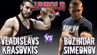 Vlad "DESTROYER" Krasovkis VS Bozhidar Simeonov - ARMFIGHT - ARNOLD Sports Festival - ARM WRESTLING