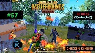 [Hindi] PUBG MOBILE | AMAZING "26 KILLS" IN DAY-NIGHT MODE WITH SQUAD CHICKEN DINNER