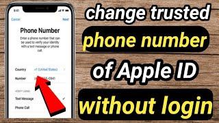 change trusted phone number apple id on iphone without login / lost apple id phone number