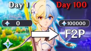 I Have 100 Days to Obtain 100,000 F2P Primogems...