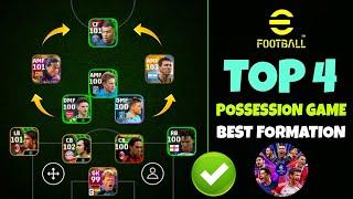 Top 4 Best Formation For Possession Game in eFootball 2024 Mobile  | Possession Game eFootball 2024