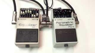 Boss GE-7 Graphic Equalizer vs Boss PQ-4 Parametric Equalizer