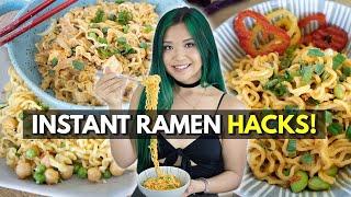 3 New Ways to Eat Instant Noodles (Vegan Instant Ramen HACKS!)