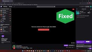 How to fix Twitch (Error #2000) | There was a network error | Not Watching | Not Working
