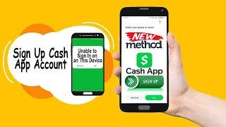 cash app sing up new method || No Attention Notioce Unbale to sign in an this Device || Cashapp 2022