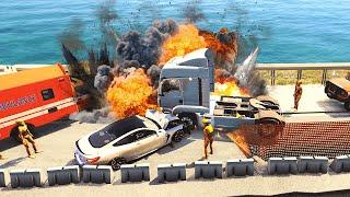 BeamNG.Drive - High-Impact Collision: Realistic Car and Truck Accident Simulation