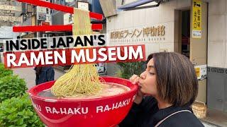 Inside Japan's RAMEN MUSEUM! How many bowls of ramen did I eat???