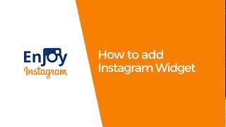 How to add Instagram widget with a WordPress plugin