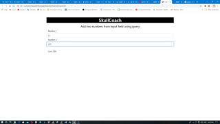 Sum 2 input values using jquery | Add two numbers from input field using jquery -Skullcoach