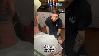 Would you get a free shave from Cam? #shortsviral #tattooartist #funnyskits #tattooshop #shorts