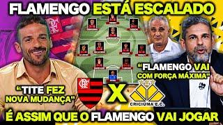  SABADÃO AGITADO ! FLAMENGO ESTÁ ESCALADO ! É ASSIM que o FLAMENGO VAI JOGAR contra o CRICIÚMA !