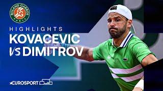 DOMINANT WIN!  | Aleksandar Kovacevic vs Grigor Dimitrov | Round 1 | French Open 2024 Highlights 