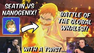 SEATIN VS NANOGENIX - CLASH OF THE GLOBAL WHALE GODS PVP MATCHES! - Seven Deadly Sins: Grand Cross