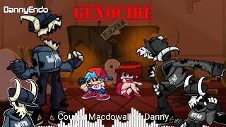 Genocide WITH LYRICS (@CougarMacDowall vs Danny) - Danny Cover [FNF Song]