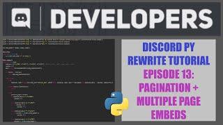 How to use pagination for Multiple Page Embeds in Discord PY!