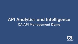 API Analytics and Intelligence