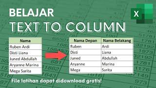 Cara Memisahkan Data Menjadi Dua Kolom dengan Text to Column | Tutorial Excel