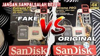 TONTON DULU SEBELUM MEMBELI, PERBEDAAN SD CARD SANDISK ASLI VS PALSU!