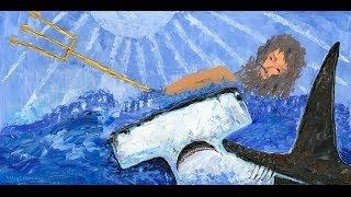 Wyland and Matisse collaboration #1 - Neptune, Protector OF The Sea