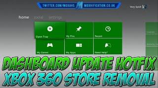 Xbox 360 Dashboard Update Hotfix | Xbox Live Store Removal (17599)