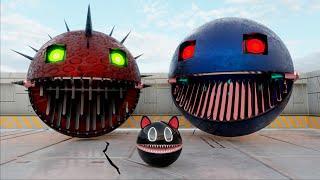 Best Pacman Videos [Volume 24] - Cartoon Cat Vs Two Robot Pacs