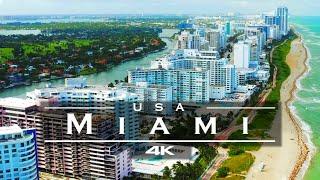 Miami, USA  - by drone [4K]