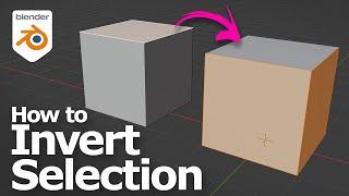 How to invert selection in Blender