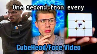 One second from every CubeHead/CubeFace video