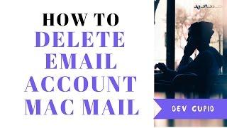 How To Delete Or Remove Email Account In Apple Mac Mail | Quick & Easy