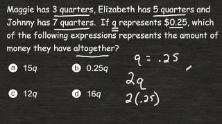 Writing An Algebraic Expression From A Word Problem