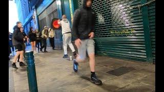 Another Ned Fight on Argyle Street, Glasgow - Young Team on a Rampage at the Fast Food Four Corners