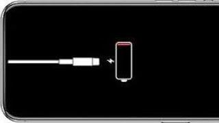 iphone stuck on red battery screen,iphone stuck on red battery logo screen solve at home