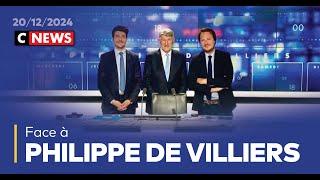 Face à Philippe de Villiers / 20 décembre 2024 (CNews)